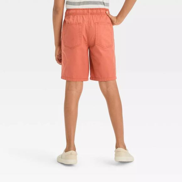 Boys' Orange Playwear 'At the Knee' Pull-On Shorts - Cat & Jack™, New- 10-12 - Picture 2 of 2